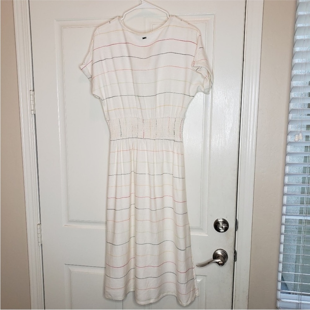 O'neill Ciara stripe midi dress, white, size small - Picture 7 of 10